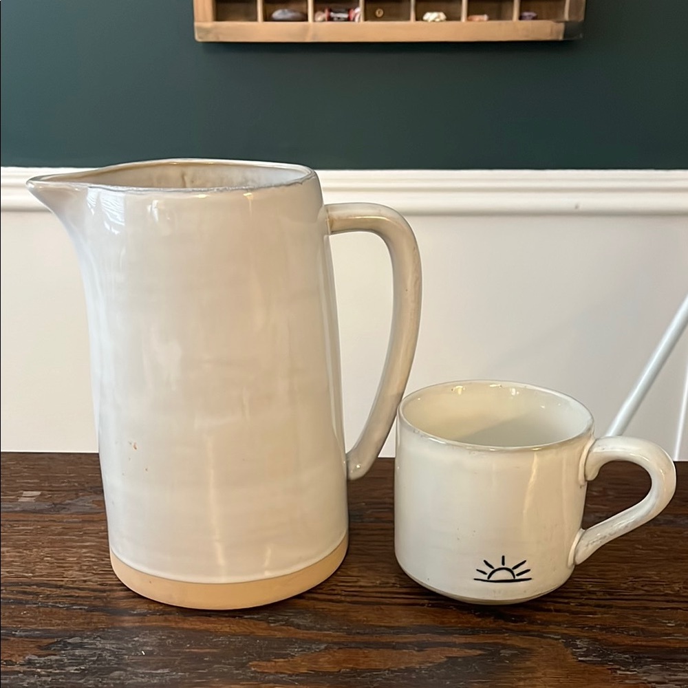 Hearth and Home Pitcher and Mug Set